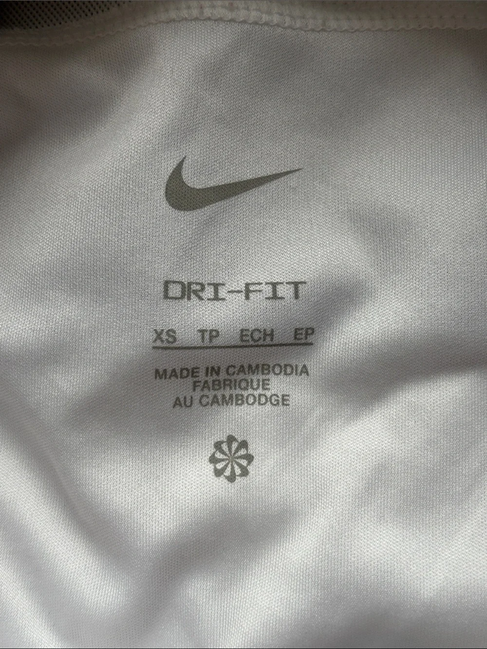 NWOT Nike Women’s White Athletic Running Shorts with Gray Swoosh XS